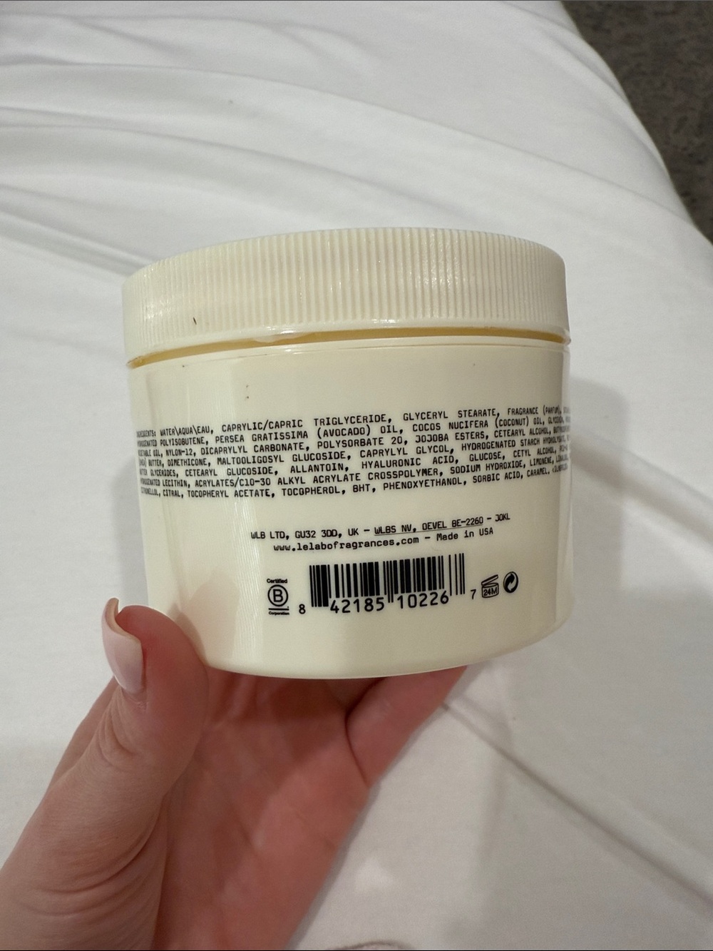 Le Labo Hinoki Body Cream - Off-White Jar - Picture 2 of 7